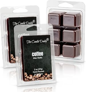 The Candle Daddy Coffee Wax Melts – Paraffin & Soy Blend Scented Cubes for Wax Warmers – 3 Pack Bundle, 6 Total Ounces – Hand-Poured in Greenfield, Indiana