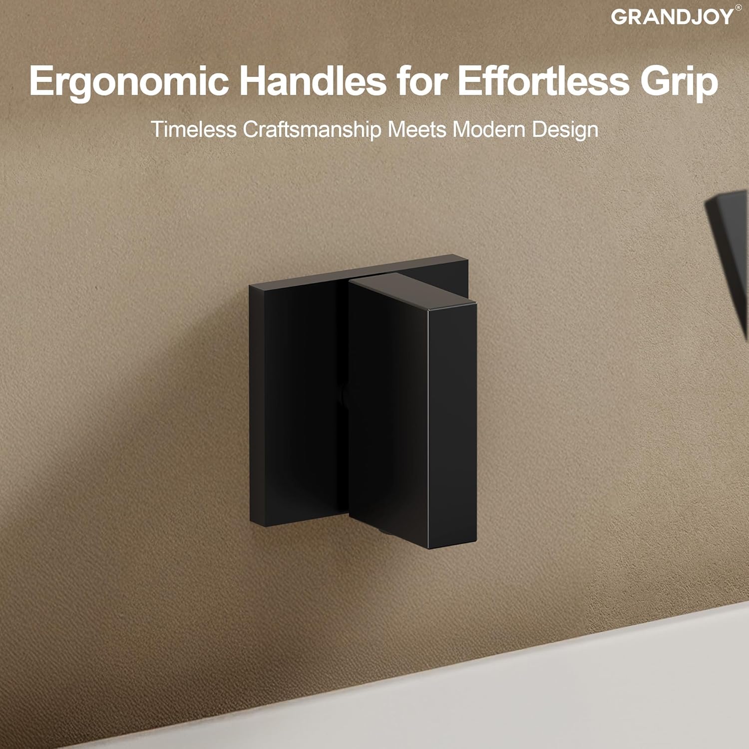 Matte Black Waterfall Wall Mount Bathtub Faucet, 3 Hole Dual Handles Tub Filler, High Flow Solid Brass, NPT 1/2" Standard Connections for Easy Installation