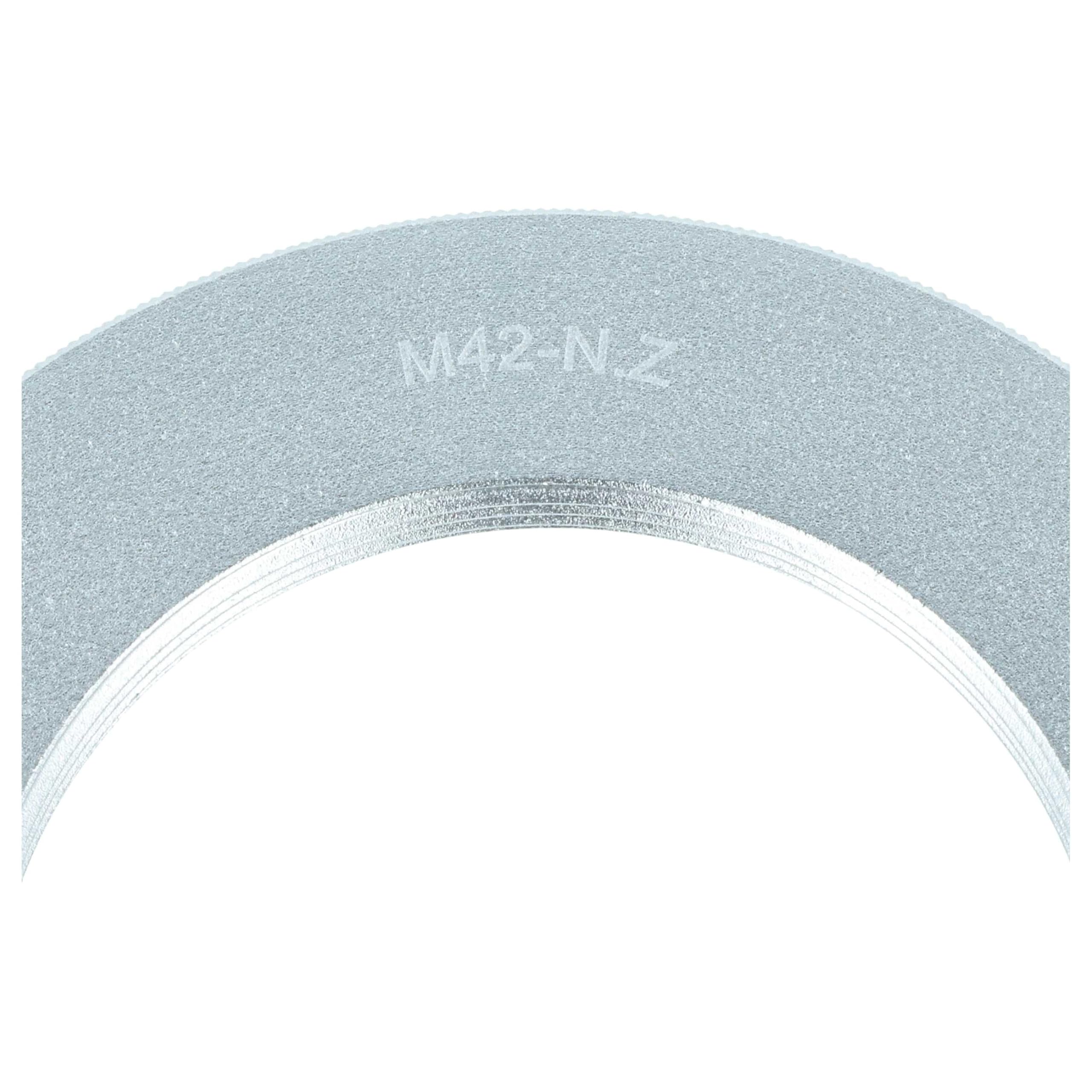 vhbw Bague d'adaptation Compatible avec Nikon Z30, Z50, Z50 II, Z6 II, Z5 II, Z6 III, Z7, Z7 II, Z6, Z5 - Monture Z vers objectifs M42 argenté