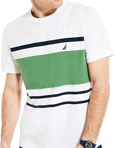 Miniatura 4 de Nautica Camiseta de cuello redondo con bloques de color para