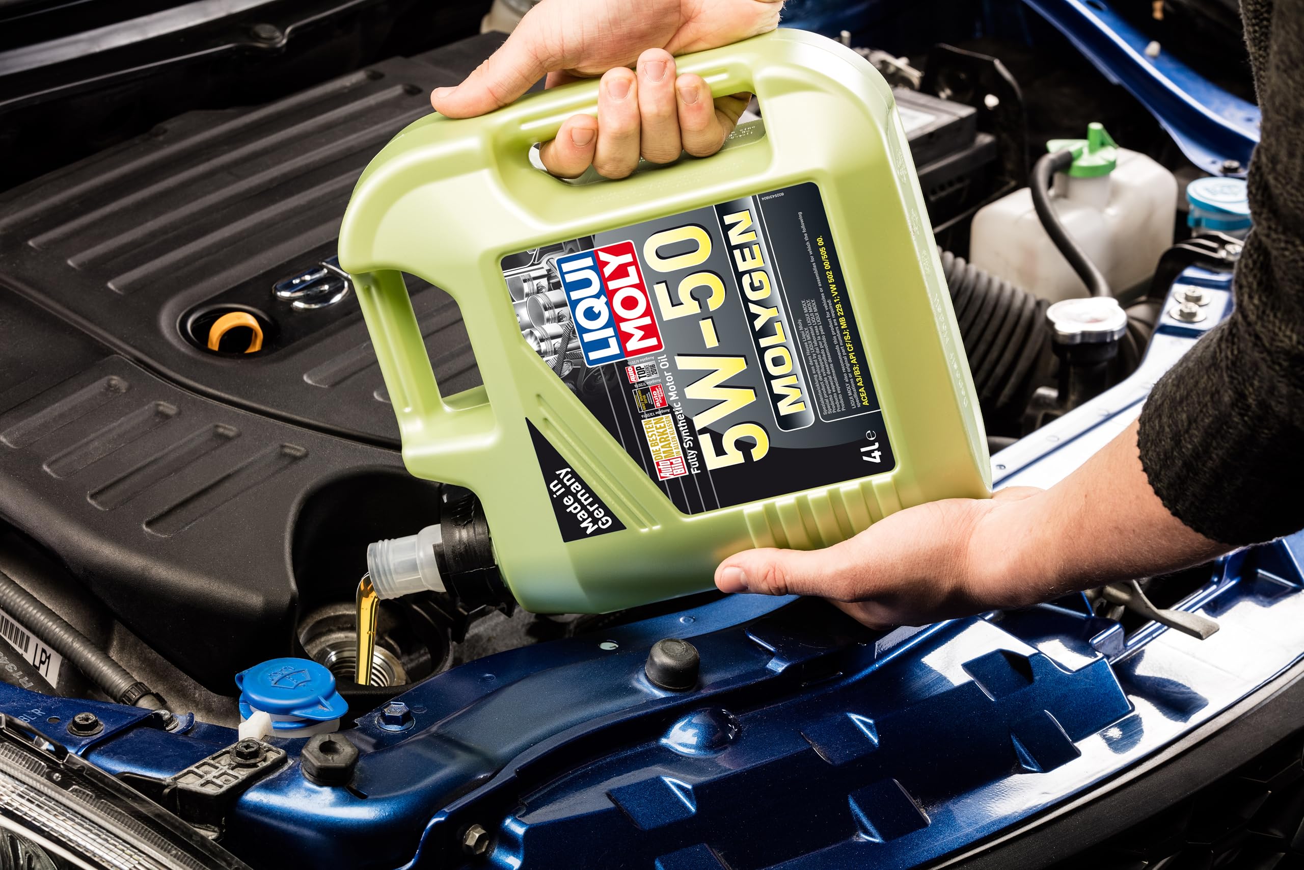 Liqui Moly Molygen 5W-50, 4 L, Aceite de motor para coches, 2543