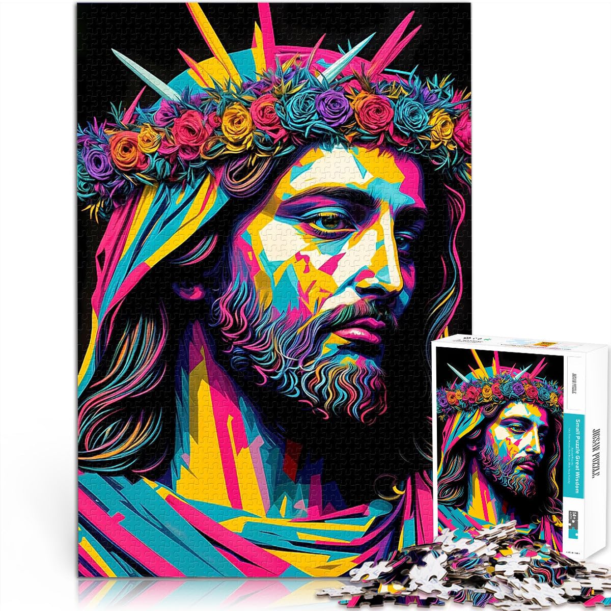 Rompecabezas para Adultos de 2000 Piezas Jesucristo Nos ama Juguete Educativo Intelectual descompresor decoración de Pared 70x100cm