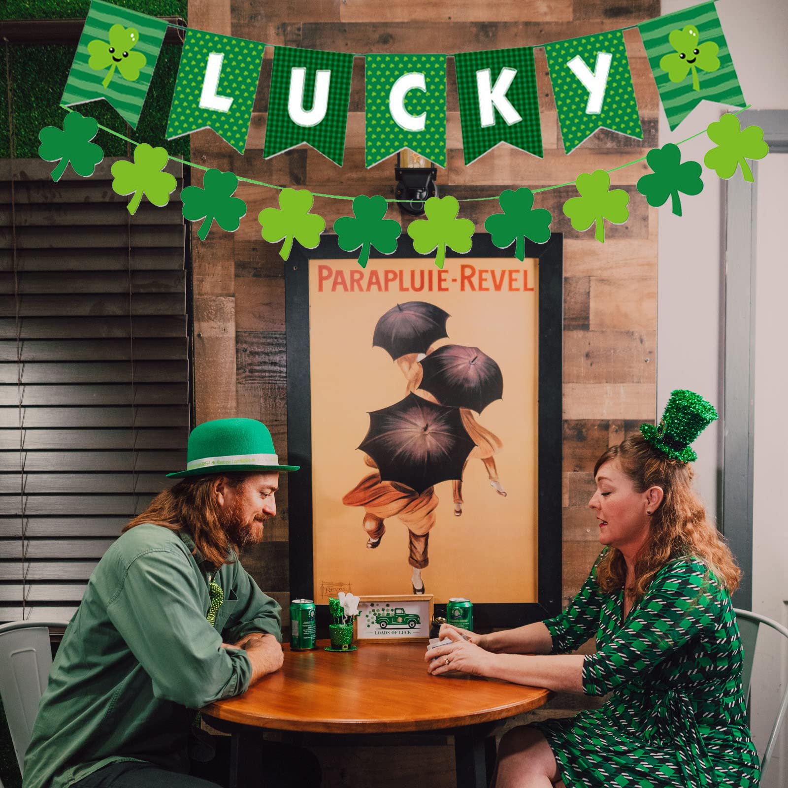 84 Stück St. Patrick's Day Deko – Hängende Wirbel & Luftschlangen In Grün Mit Kleeblatt-Motiven