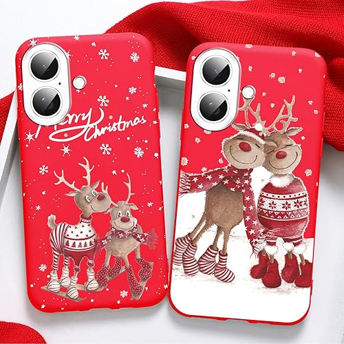 Stradvnaly 2 pièces Christmas Coque pour Samsung Galaxy S24 Ultra 5G 6,8", Étui 