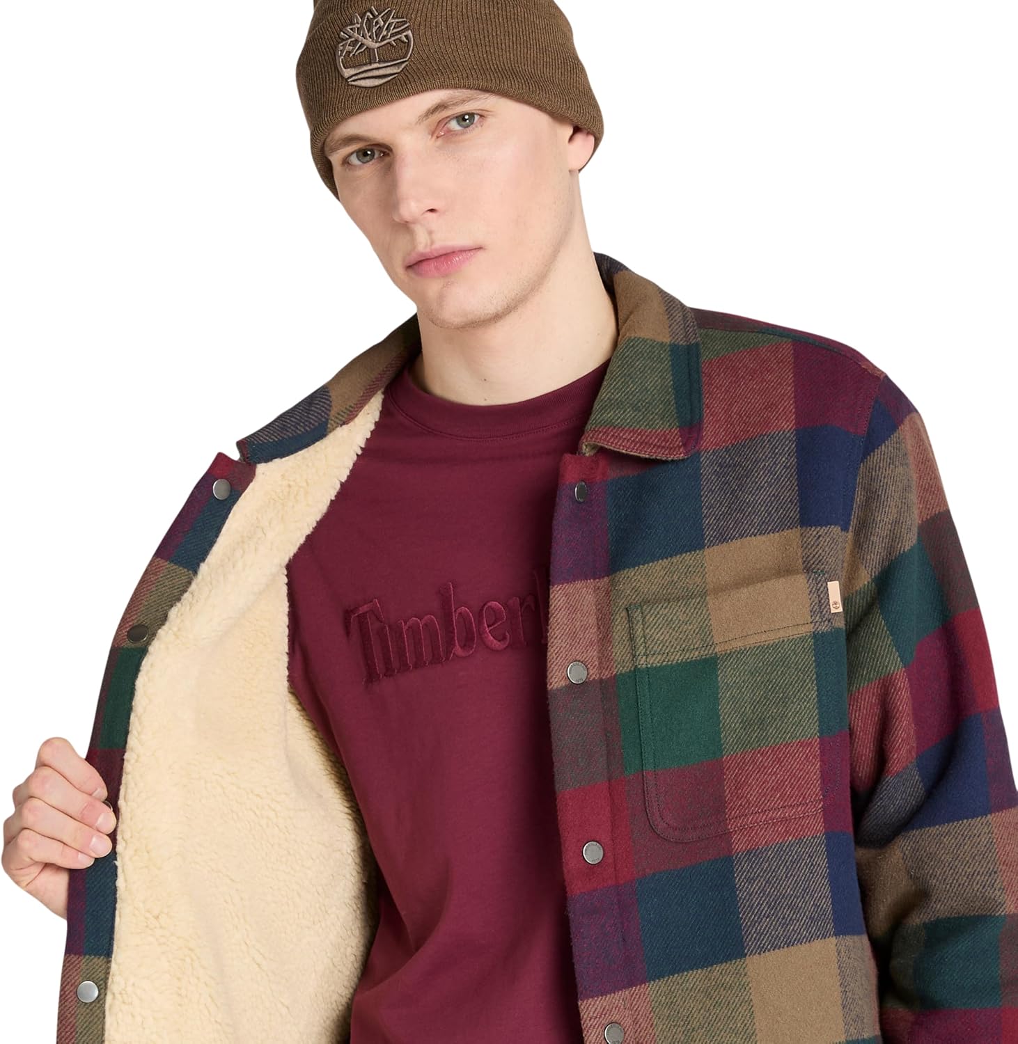 Timberland Men's High Pile Lined Overshirt