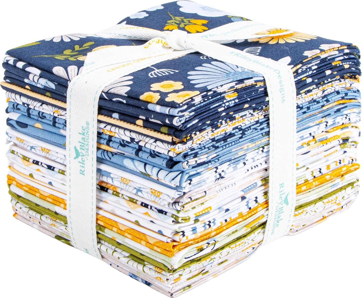 Traci Reed Sunshine & Dandelions 21 Fat Quarters Riley Blake Designs FQ-17920-21