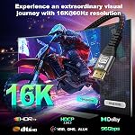 16K 10K 8K HDMI 2.2 Cable 3.3FT, Certified 96Gbps Ultra High Speed HDMI Braided Cord, Support 16K@30Hz 8K@60Hz 4K@120Hz eARC HDCP 2.2&2.3 HDR10+ Dolby for PS5 PlayStatio5 Xbox Series X Apple TV 4K