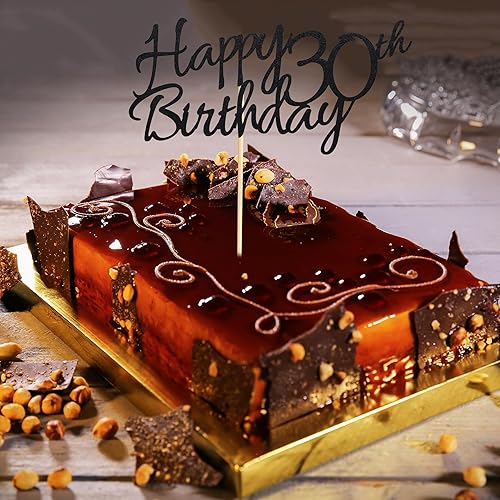 Miniatura 5 de 1 pieza de decoración para pastel de 30 cumpleaños, decoración de pastel de 30 cumpleaños para 30 cumpleaños para 30 saludos a 30 cumpleaños,