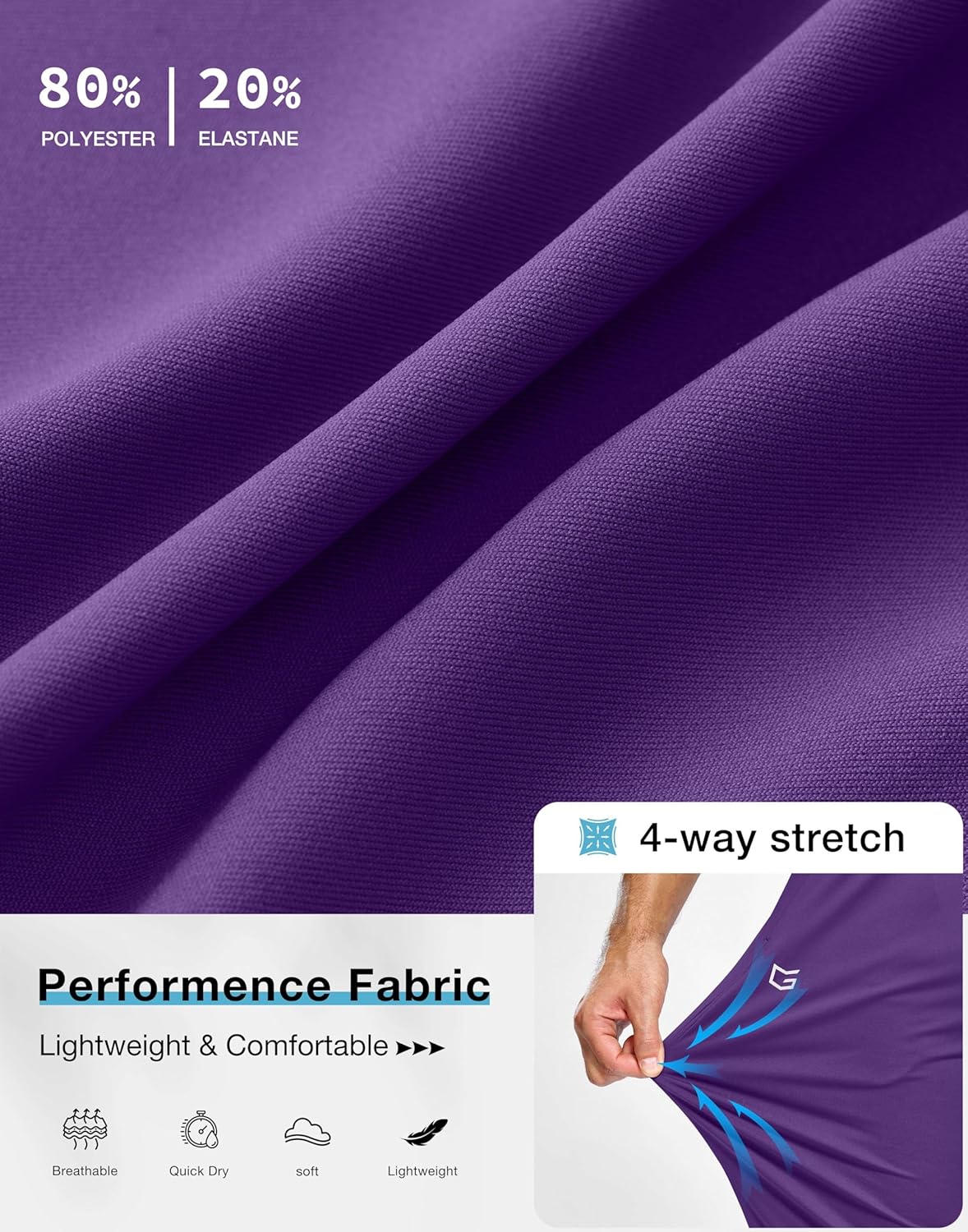 G Gradual Men's Sweatpants with Pockets Lightweight Workout Athletic Track Pants Stretch Gym Running Jogging Joggers for Men - Image 5