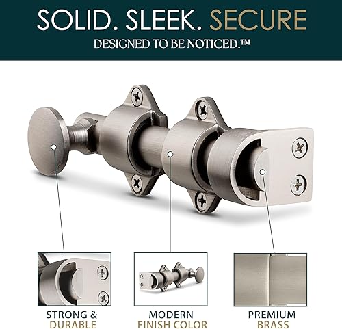 Miniatura 3 de Mega Handles Perno de puerta holandés  Pestillo de perno deslizante resistente de 4 pulgadas, pestillo deslizante fácil de instalar para puertas