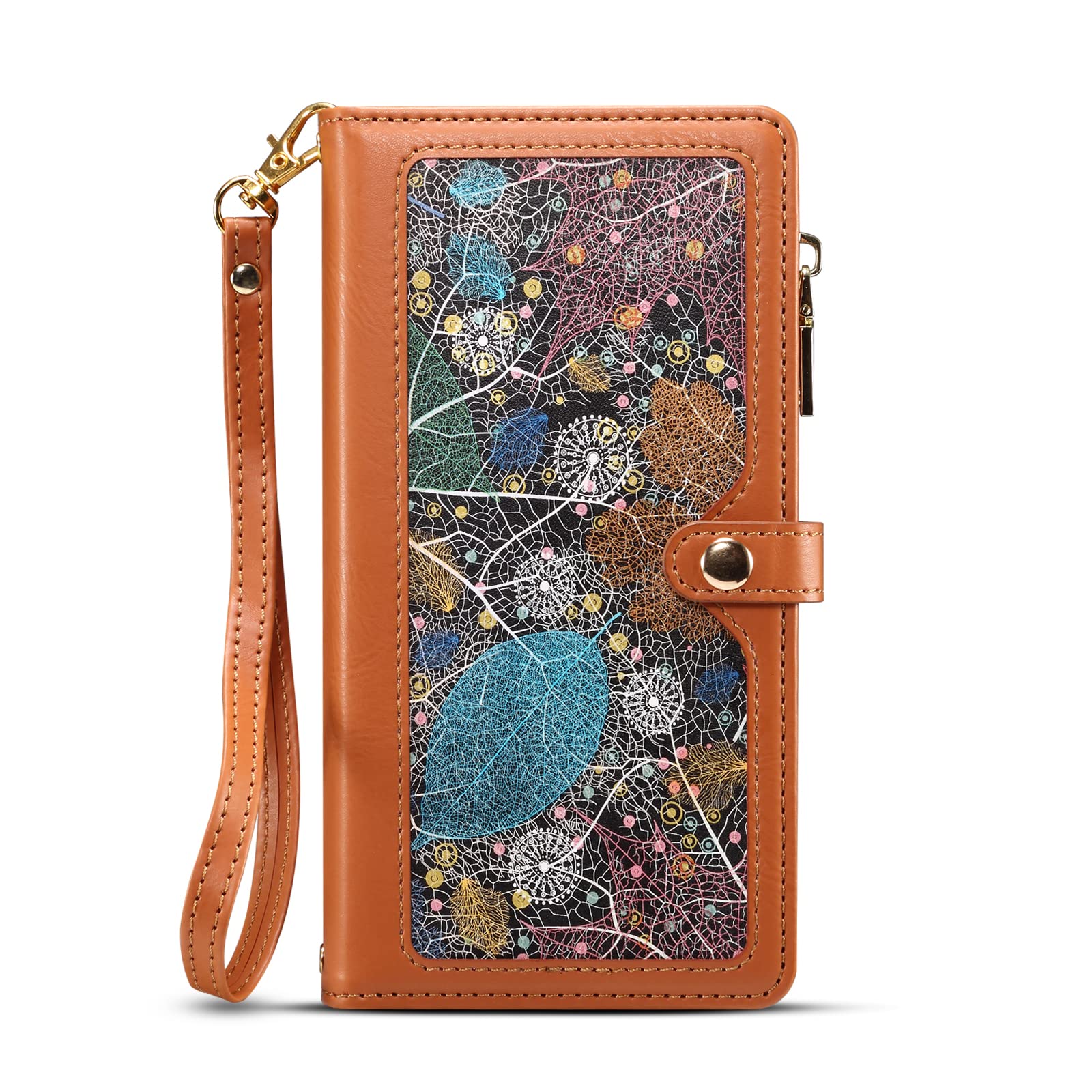 Custodia Portafoglio AKABEILA Per Huawei Nova 12 5G – Pelle PU Marrone Con Chiusura Magnetica, Cavalletto E Slot Porta Carte