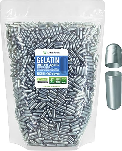 Miniatura 49 de XPRS Nutra Tamaño 00 cápsulas vacías – 5000 cápsulas vacías de gelatina – Cápsulas de píldoras vacías expresas – Relleno de cápsulas de bricolaje