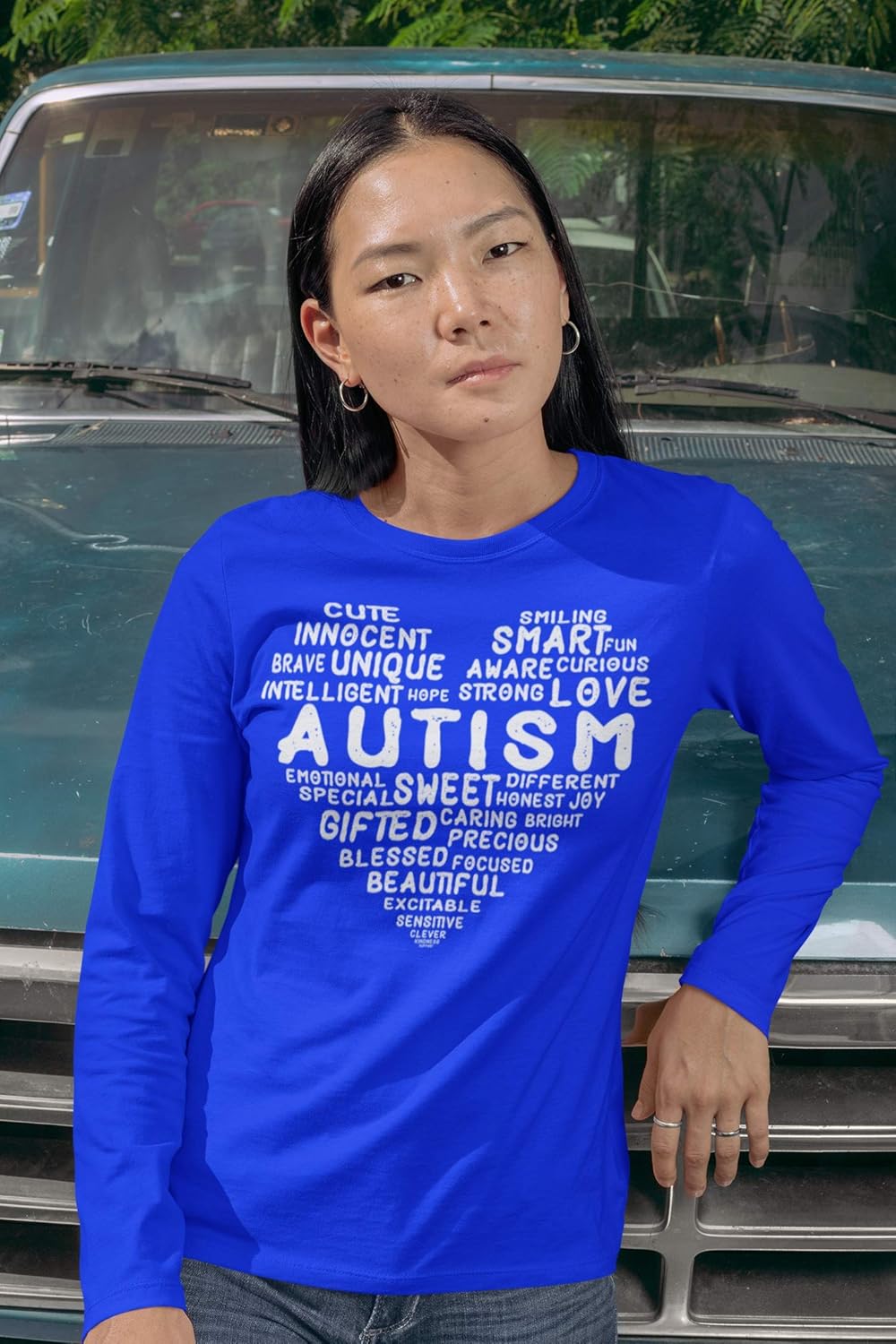 Kropsis Heart Love Sweet Smart Honest Autism Awareness T-Shirt
