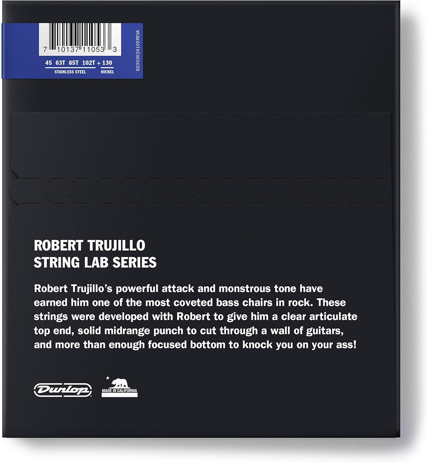 JIM DUNLOP String Lab Series Robert Trujillo Stainless Steel Tapered Bass Strings 45-130 | 5 String