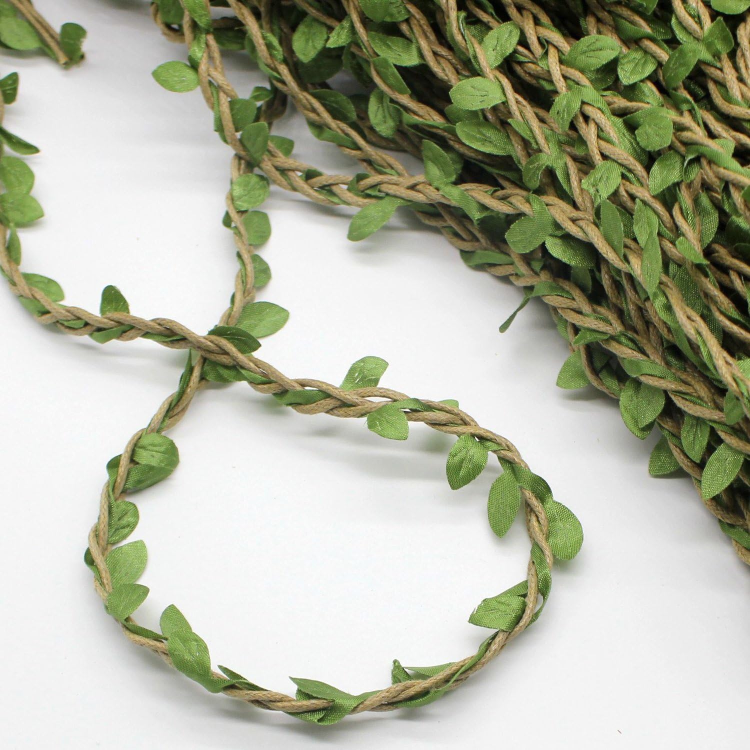 Whaline Artificial Vines 262 Feet Fake Simulation Foliage Leaf Hanging Plant Garland DIY Decorative Home Wall Garden Rustic Wedding Party Wreaths and Flower Decor