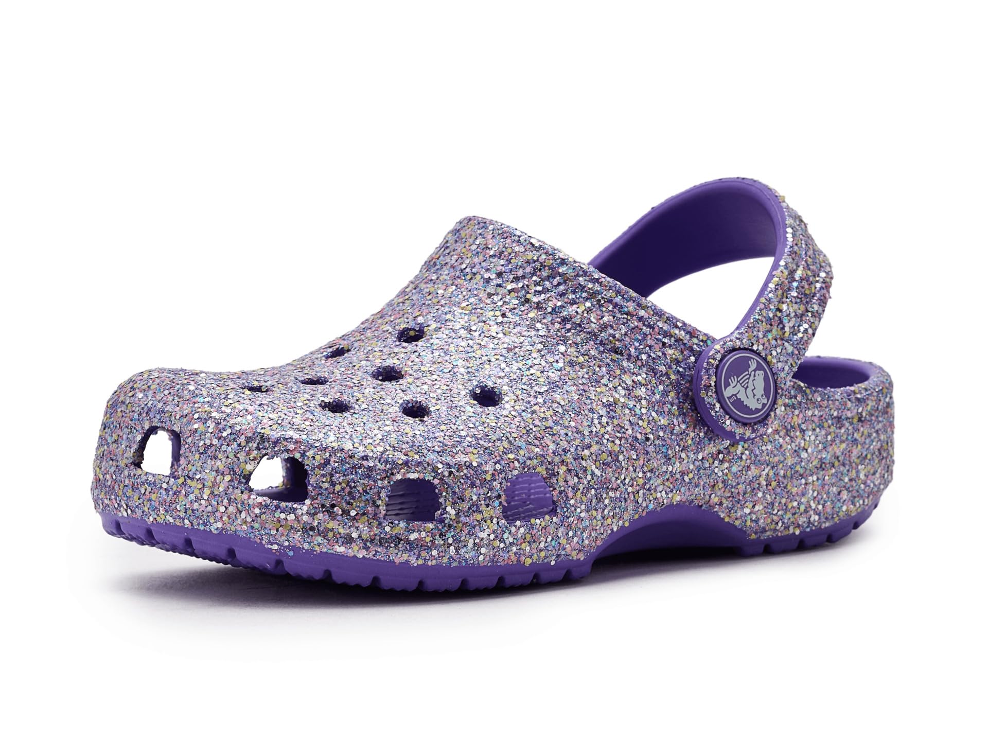 Crocs Unisex Kids, Classic Fantasy Glitter Clog K, Purple, 5 UK