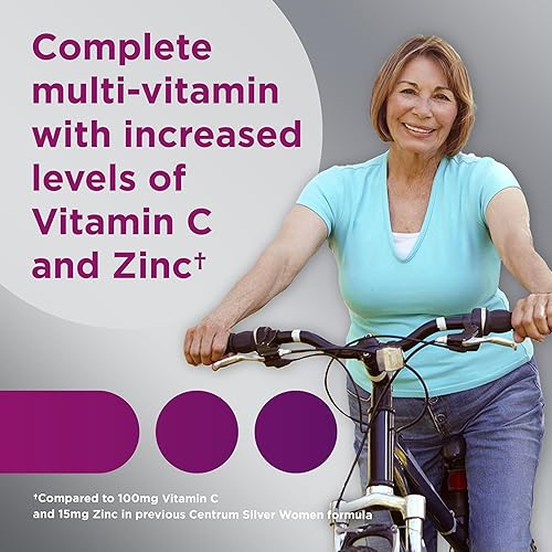 Miniatura 3 de Centrum Silver - Tableta de suplemento multivitamínico y multimineral para mujer vitamina D3 edad 50 200 unidades