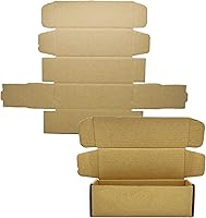 Vista 10 de Cajas de envío pequeñas de 6 x 2.6 x 2 pulgadas, paquete de 50 cajas de envío de cartón corrugado, caja de correo móvil para negocios