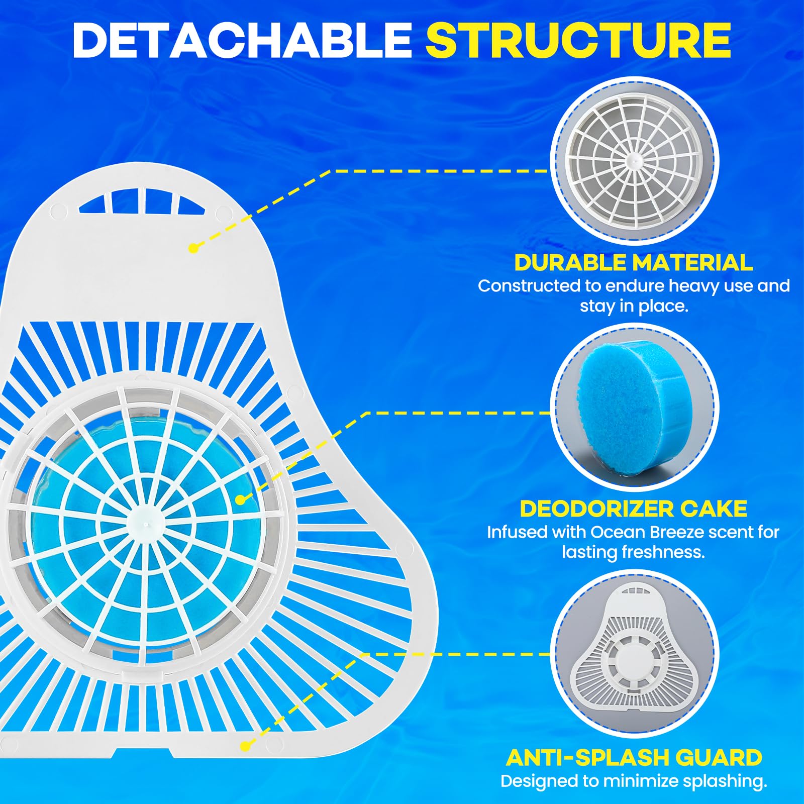 Urinal Deodorizer - Ocean Breeze Scent -4 Urinal Deodorizer - Ocean Breeze Scent -4