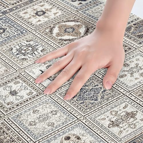 Miniatura 91 de Erosebridal Tapete de baño oriental vintage, Art Deco floral para puerta de entrada, tapete de baño tribal bohemio, tapete de baño tradicional