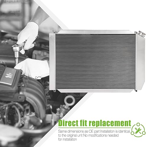 Miniatura 3 de SCITOO Radiador de aluminio CU138 apto para 1979-1993 para Ford para Mustang 2.3L 1979 para Ford para Mustang 2.8L 1979-1982 para Ford para Mustang