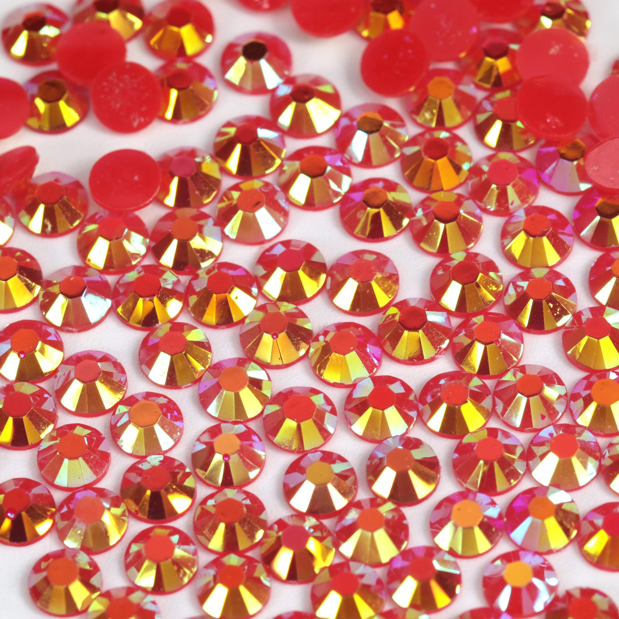 250pcs 6mm Flat Back Non-Stick Rhinestone Crystal Diamantes Nail Art & Craft Scrapbooking Embellishments 90 Available Colours (6mm, AB Clear #A13) — view 81