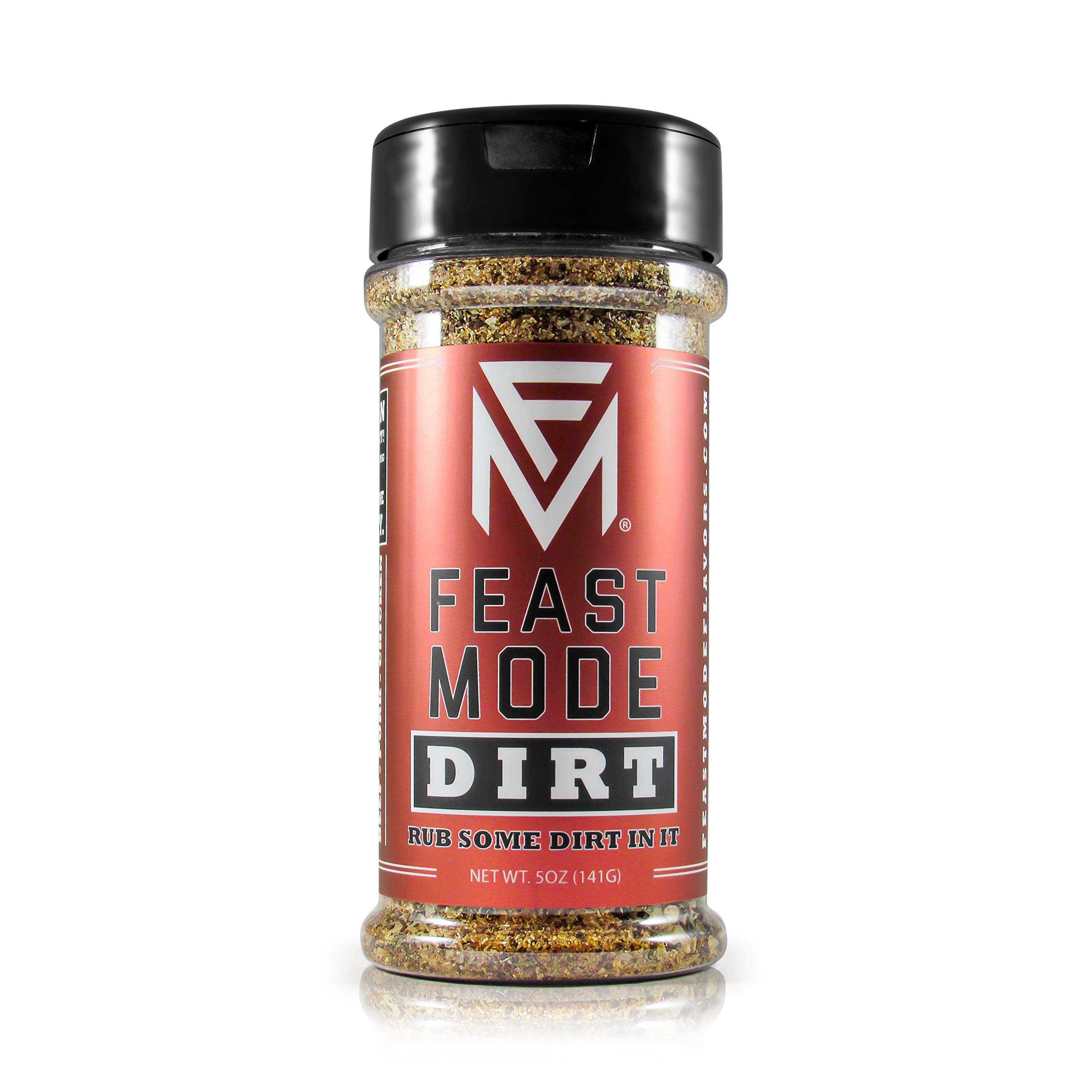 Dirt BBQ Rub - Feast Mode Flavors - Low Sodium, No MSG, Gluten Free, All Natural, Meal Prep Seasoning, Healthy, Dry Rub, Barbeque, Coffee Blend, Smoking, Smoker, Grill, Pepper, Paprika, Steak