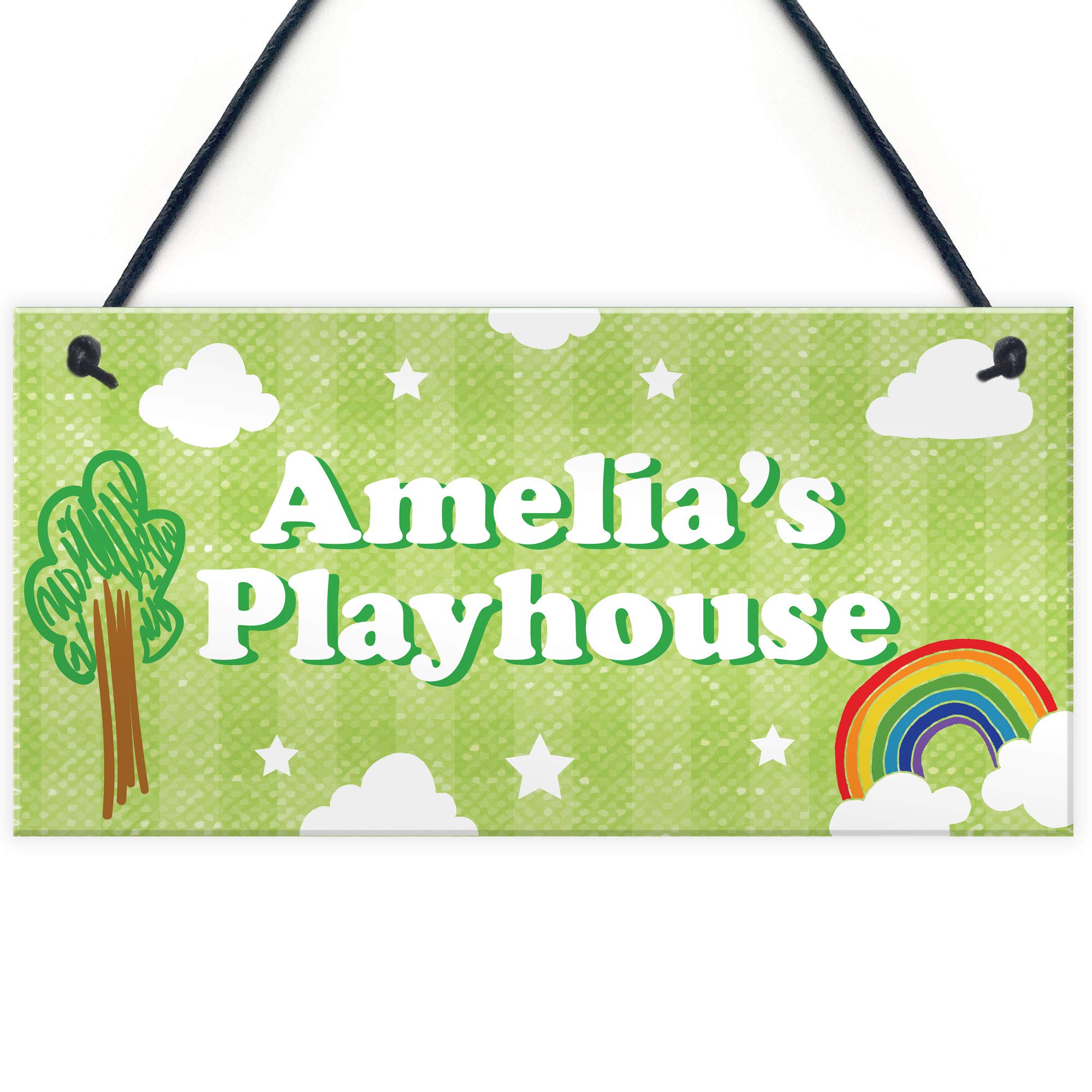 Red Ocean Personalised Playhouse Sign Nursery Gifts Bedroom Decor For Daughter Son Gifts