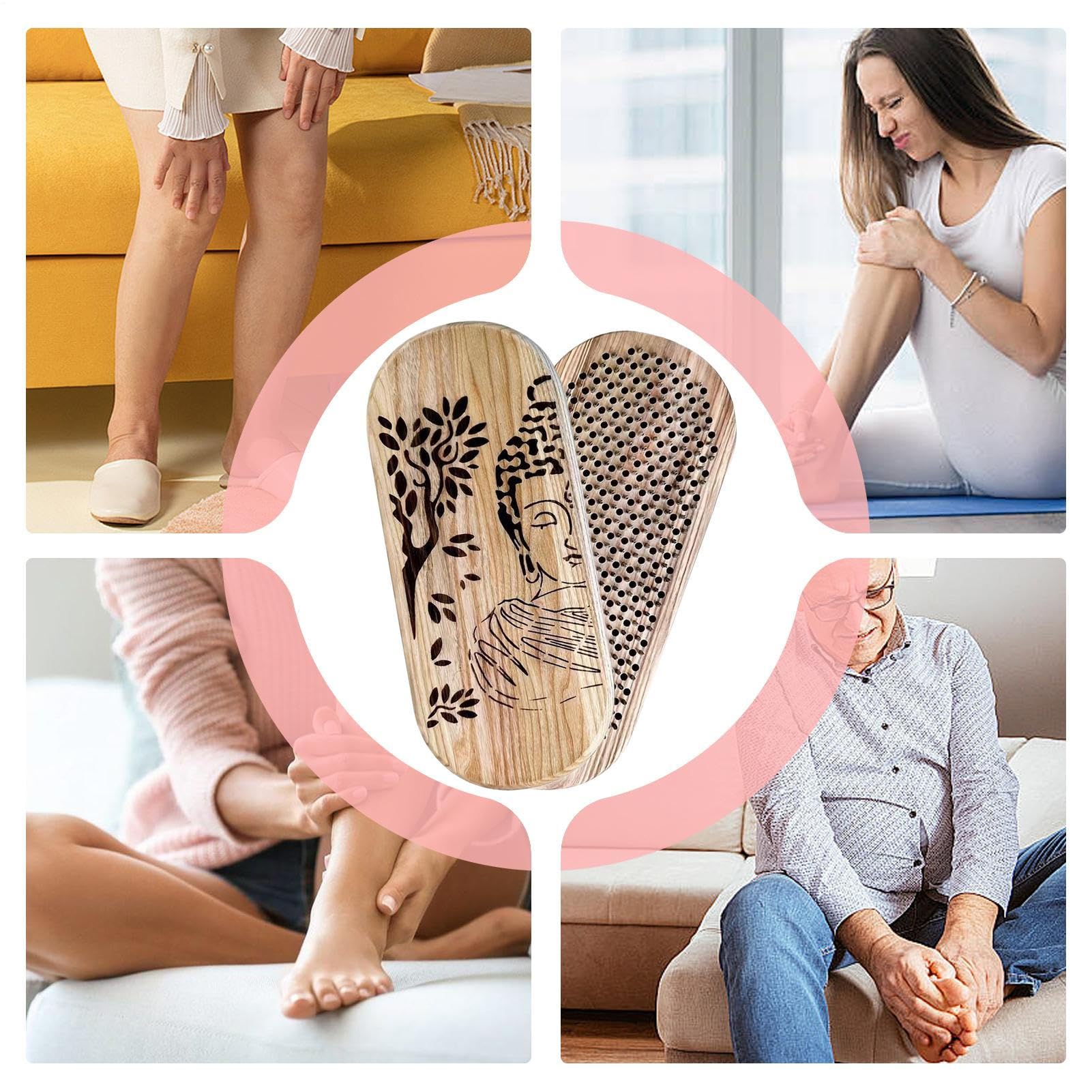 Tappetino Massaggiante per i Piedi - Ergonomico e Multifunzionale | Tavola con Chiodi per Massaggio e Rilassamento dei Piedi,Adatto a Giovani, Adolescenti, Figli, Famiglia e