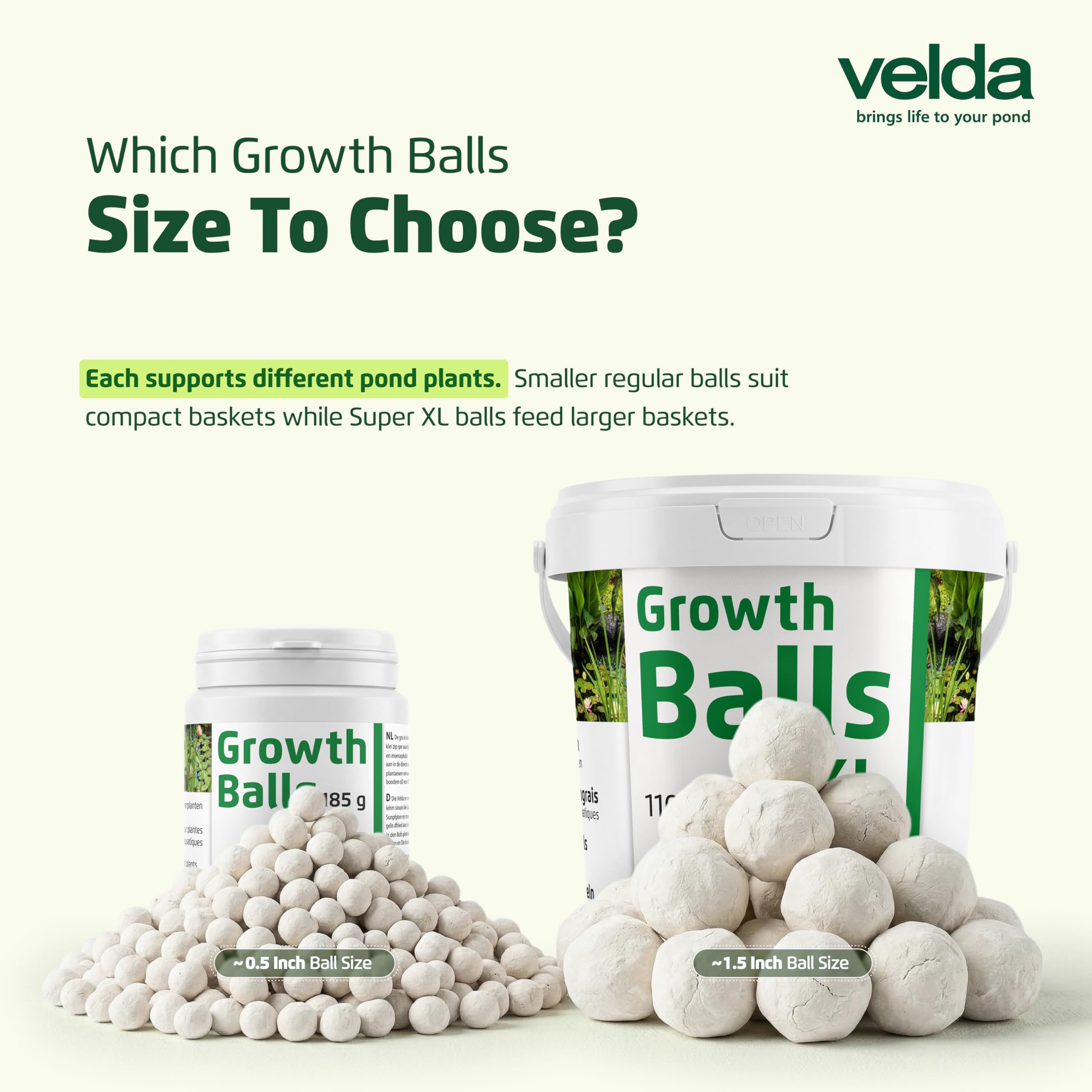 Velda 122256 Super Super abono de crecimiento para las plantas acuáticas, 55 bolas pelotas XL