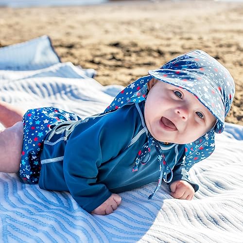 Miniatura 2 de Pañal reutilizable absorbente para traje de baño - Navy Americana Stars-18mo