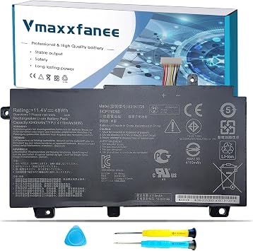 48Wh B31N1726 Laptop Battery Replacement for ASUS TUF Gaming A15 FA506 FA706II FA506IU A17 FA706II FX504 FX505 FX80 FX80G FX80GE FX80GM FX80GD FX86 FX86FE FX86FM Series HSTNN-UB7A TPN-Q173