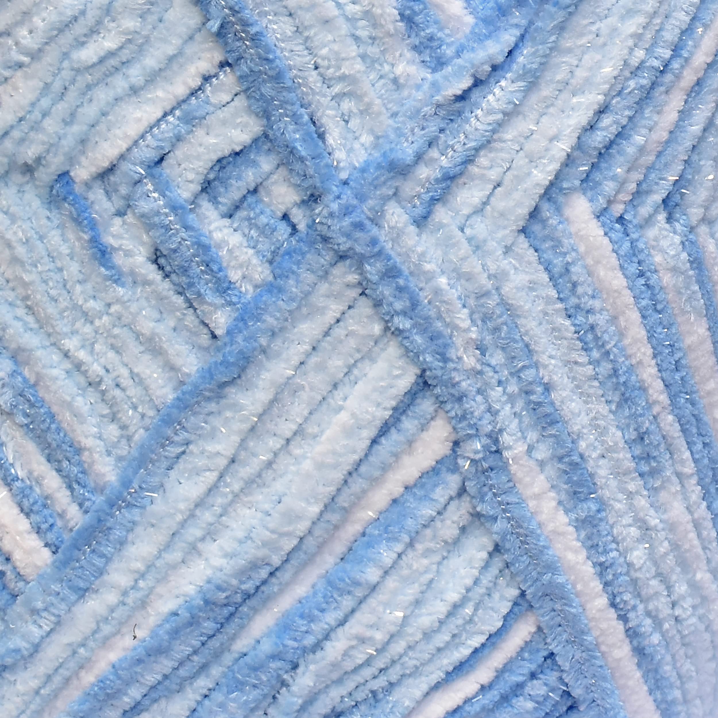 Vard hman Blanket Yarn Blue Mix WL 200 gm Thick Chunky Knitting Wool Yarn. X