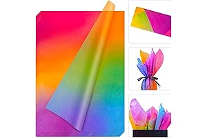 Gradient Tissue Paper for Dazzling Crafts and Decorations: Experience a Rainbow of Vibrant Hues