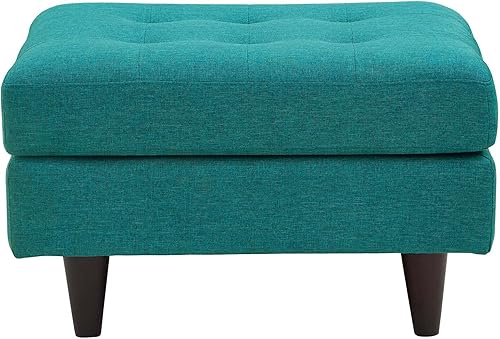 Miniatura 48 de Modway Sofá biplaza Empress en tela tapizada moderna de mediados de siglo, gris Gris,Laguna,Gris,claro,Celeste,verde azulado,Beige,Atomic Rojo