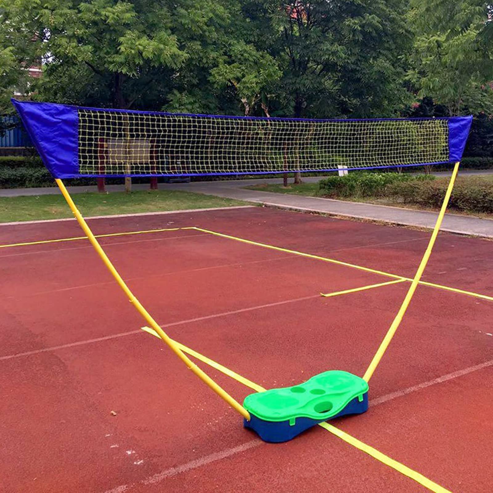 Portable Tennis Net For Driveway Backyard Playground,Tenns Badminton Set W/Stand&Net For Camping Ball Games