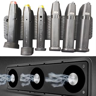 Ammunition Magnet Mag Holder 8 Pistol Magazines Capacity, Magnetic Ammo Storage in Home Bedroom Desk Car and Truck, Tactial Accessories for Handgun, Pistol and Metal Mags - ANTREEMAG