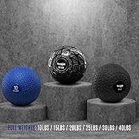 Vista 20 de Yes4All Slam Balls, 10-40lb Weighted Ball Weight, Durable PVC Sand Filled Workout Dynamic Slam Ball for Core Strengthen