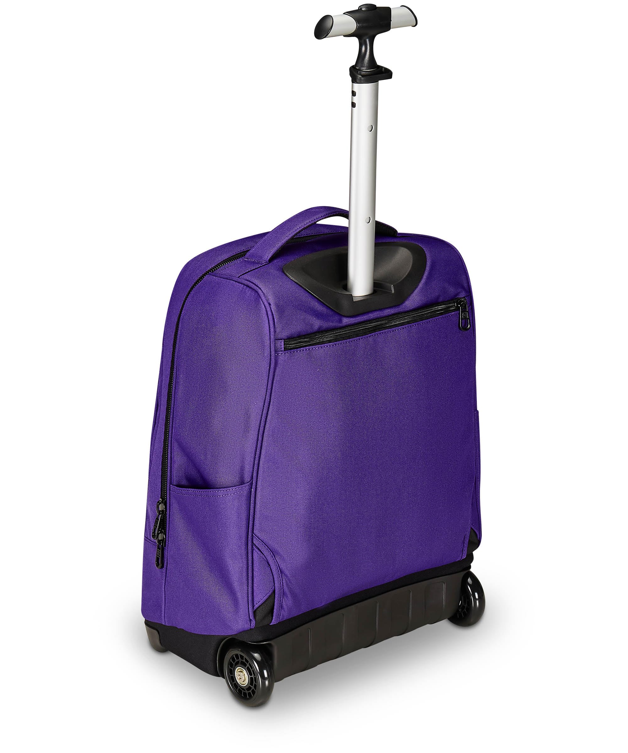 Invicta Trolley Scuola Benin Solid, Viola, 2 in 1, Con Spallacci Uso Zaino, Tasca porta Borraccia e Porta Laptop, Scuola & Viaggio, Ragazzi