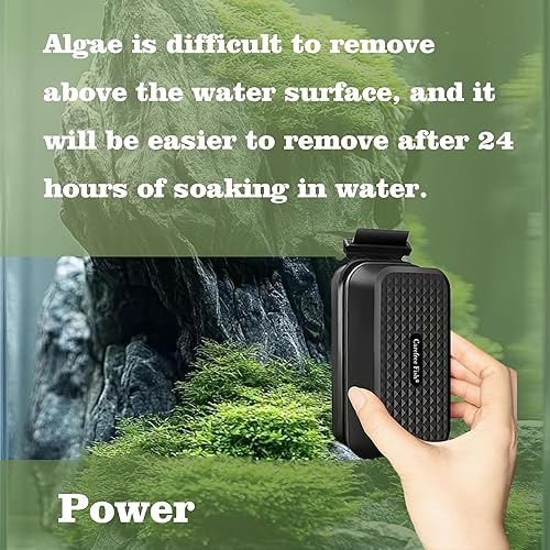 Miniatura 4 de Carefree Fish Limpiador magnético súper fuerte para acuario cepillo magnético de pecera de vidrio con raspadores de algas flotantes
