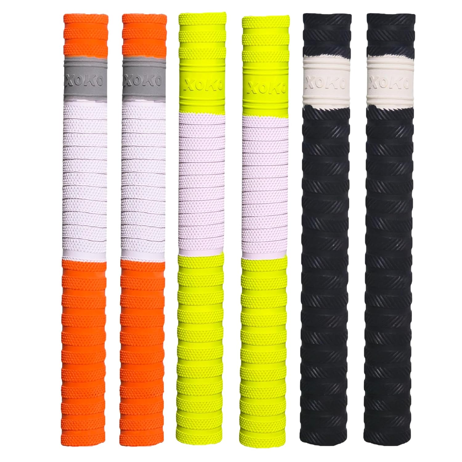 XOKO Cricket Bat Grip | Anti-Slip Rubber Handle | Ultra Tacky | Pack of 6 | High-Performance Grip for Enhanced Bat Handling XOKO Cricket Bat Grip | Anti-Slip Rubber Handle | Ultra Tacky | Pack of 6 | High-Performance Grip for Enhanced Bat Handling