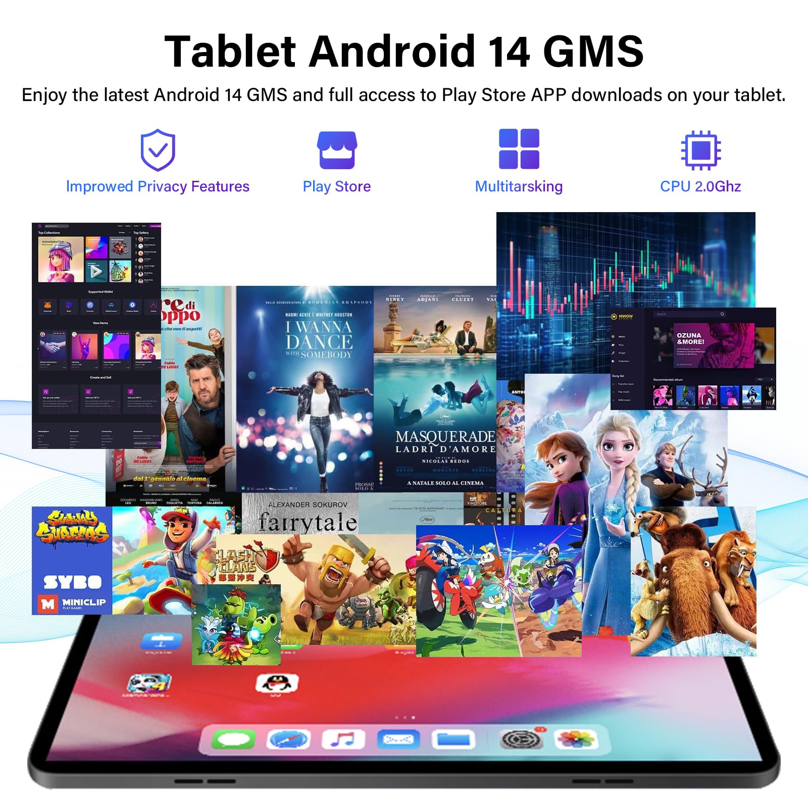 Amazon.co.jp: GOTOWOD Android 14 タブレット 10.1インチ 19GB RAM +