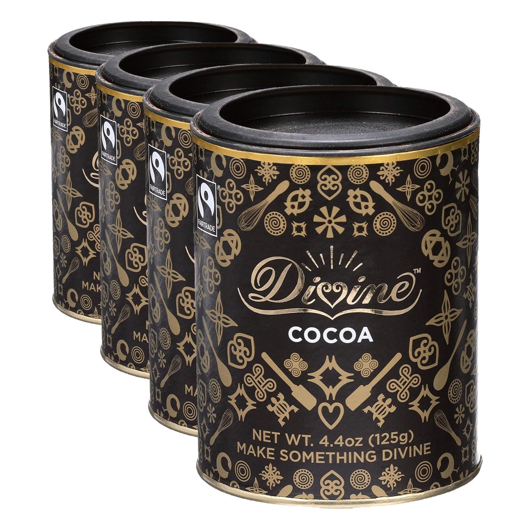 Divine Cocoa Powder, 4.4 Ounce (Pack of 4) | Grocery Pickup