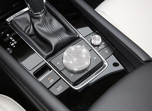 Miniatura 4 de Bling Media - Pomo de volumen para control de volumen, accesorio brillante para Mazda 3 (2019-2021), Mazda CX-30 (2020-2021) (medios grandes)