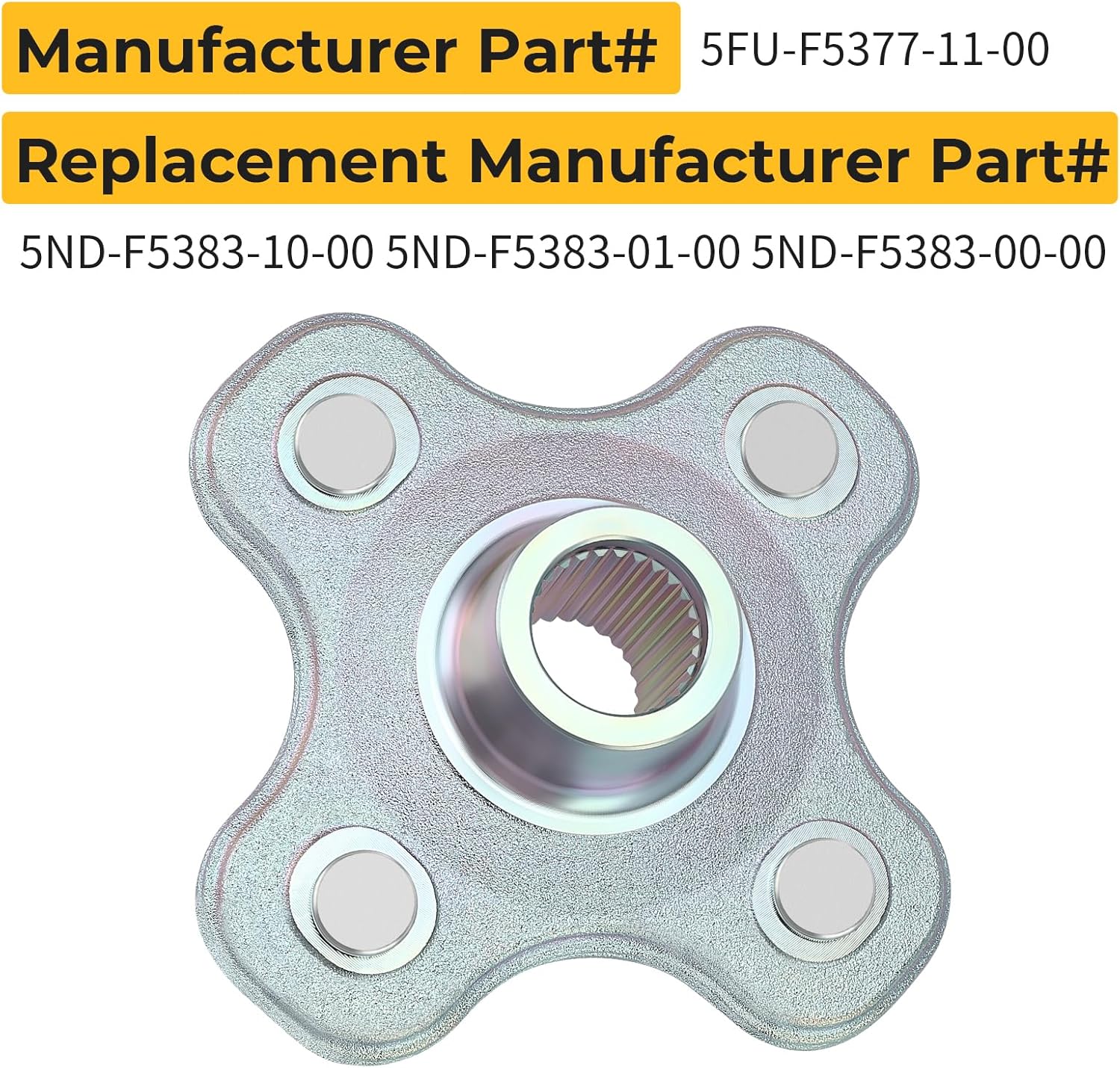 M MATI Rear Right/Left Wheel Collar Hub for Yamaha Big Bear 250 YFM250 Grizzly 350 Auto YFM350/FA Bruin 250 350 YFM250 YFM350 Wolverine 350 450 YFM350 YFM450FX 5ND-F5383-11-00