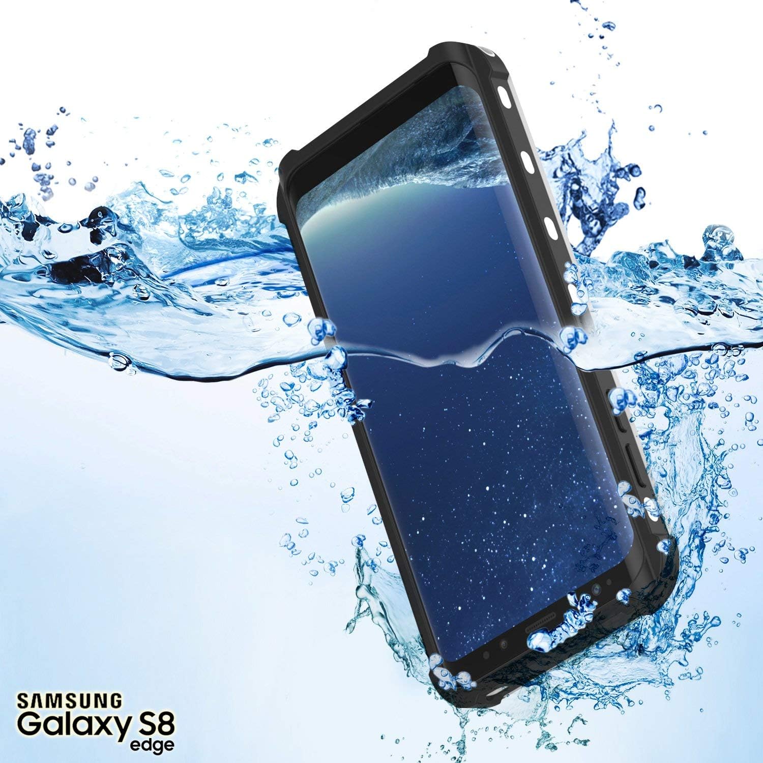 Galaxy S8 Waterproof Case, Punkcase [KickStud Series] [Slim Fit] [IP68 Certified] [Shockproof] [Snowproof] Armor Cover W/Built-in Kickstand + Screen Protector for Samsung Galaxy S8 [White]