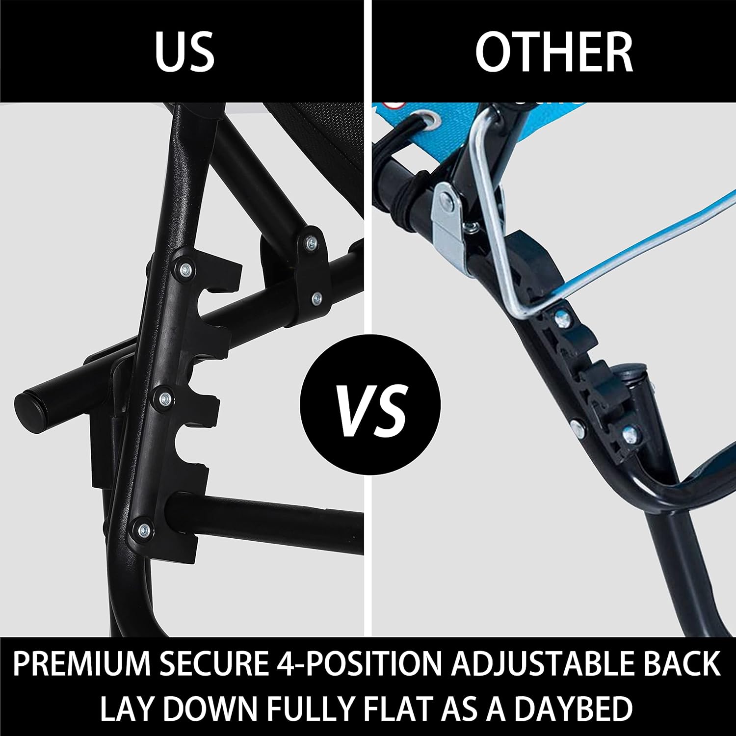 Buy VEIKOUS Outdoor Chaise Lounge Chair, Pool Lounge Chair with 4Fold