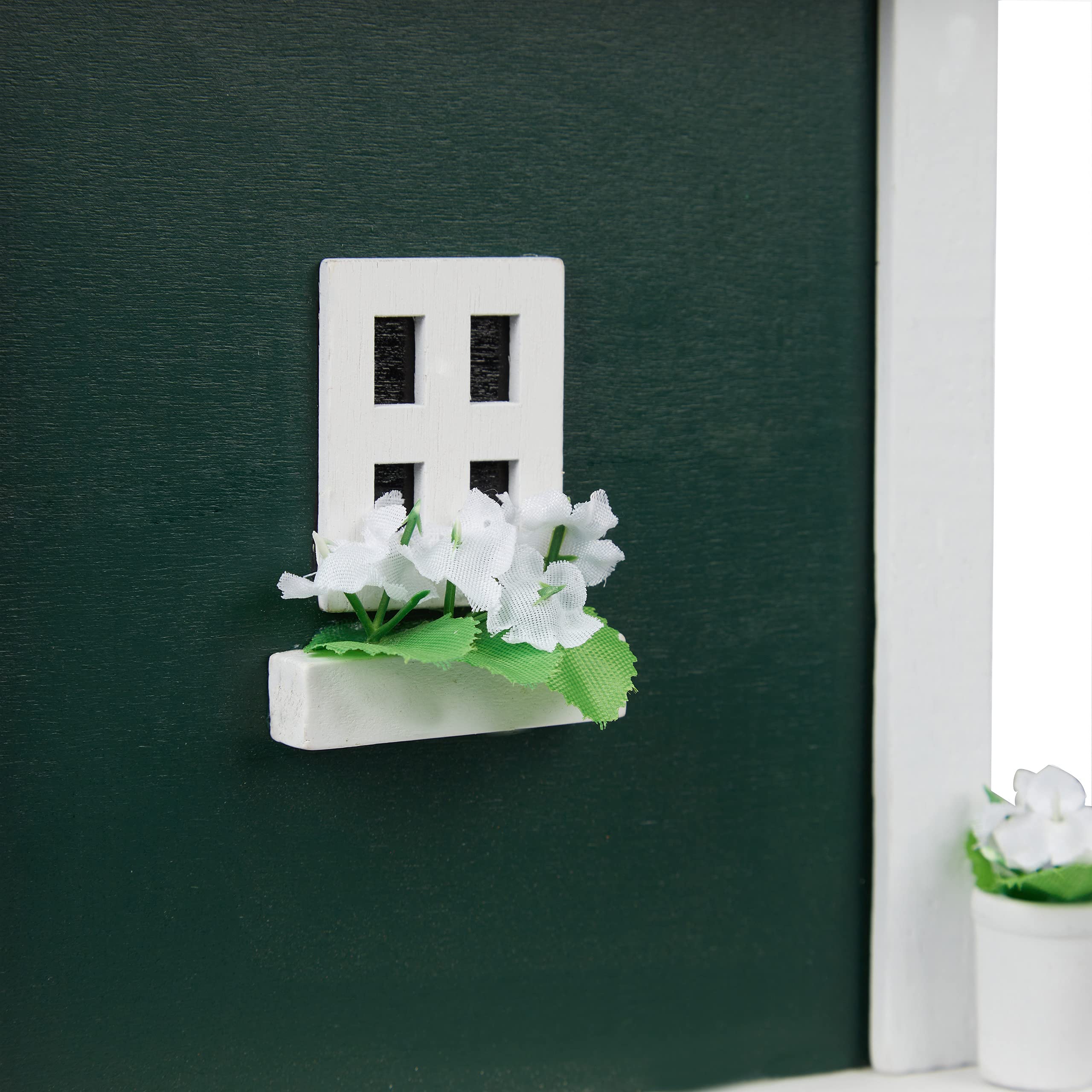 Relaxdays Casa per Uccelli, con Passante, da Appendere, Stile Country House, 25,5x18,5x18,5 cm, per Esterni, Multicolore