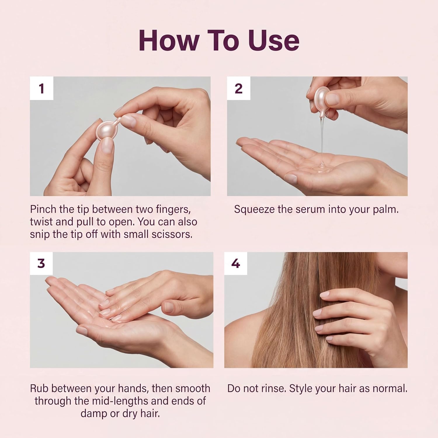 sohl-I.D. Hair Serum for Frizzy Hair, Treatment for Dry & Damaged Strands, Suitable for Curly Hair, Aceite y Gotas para el Cabello, Tratamiento para Cabello Seco y Maltratado, Smooth & Shine Capsules - Image 8