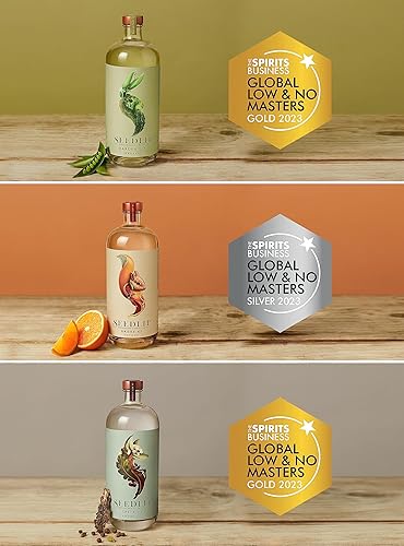 Miniatura 2 de Seedlip - Paquete de trío de licores sin alcohol  Grove 42 Garden 108 y Spice 94  Sin calorías sin azúcar  Spirit Alternative  Cócteles sin alcohol